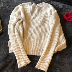Aero cream sparkle sweater